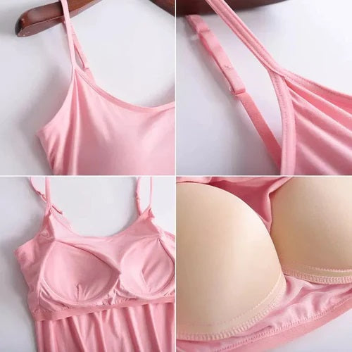 BLUSA RELATA  COM SUTIÃ EMBUTIDO (COMSRE 1 LEVE 3)