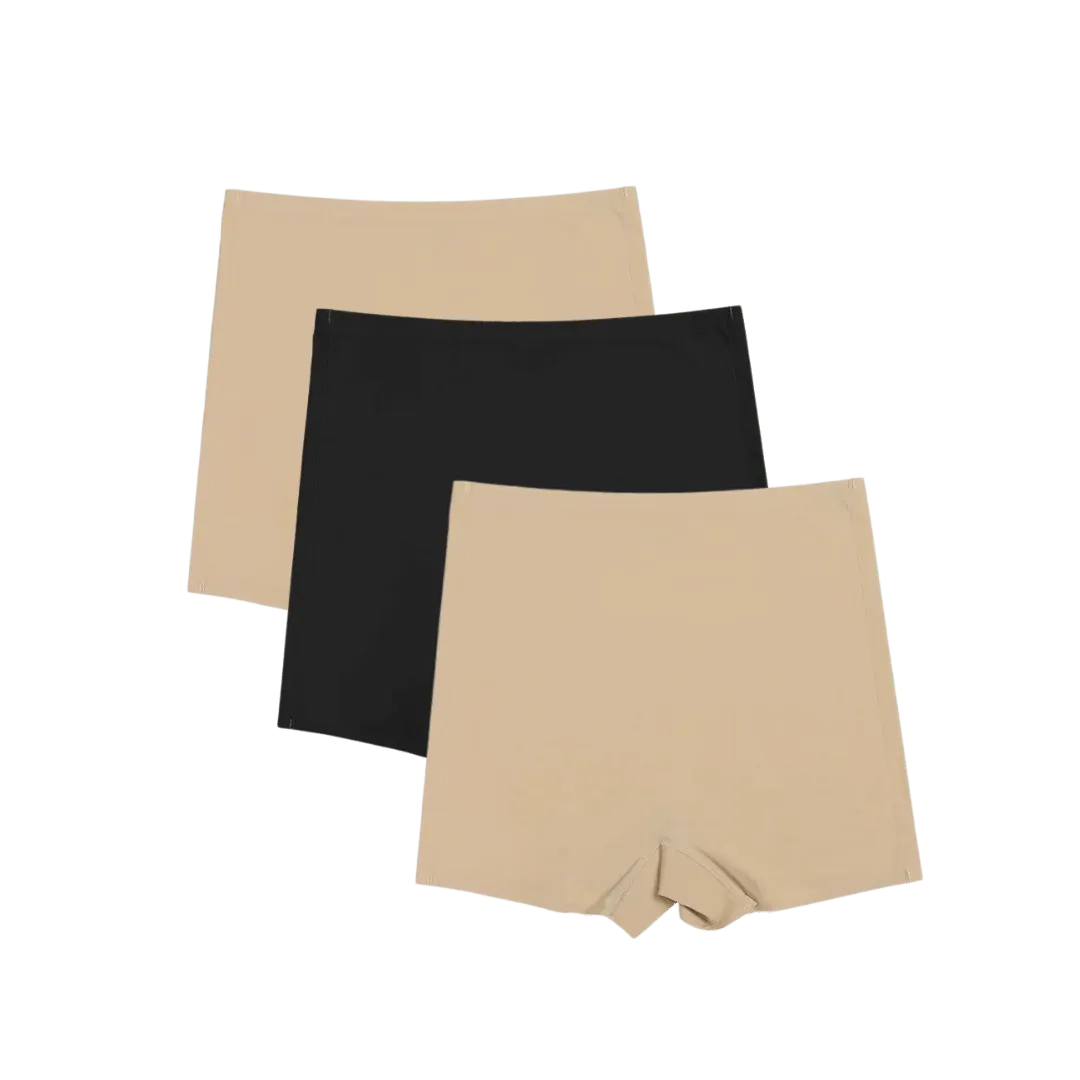 Kit 3 Calcinhas Shapewear Shorts Segunda pele - sem Costura