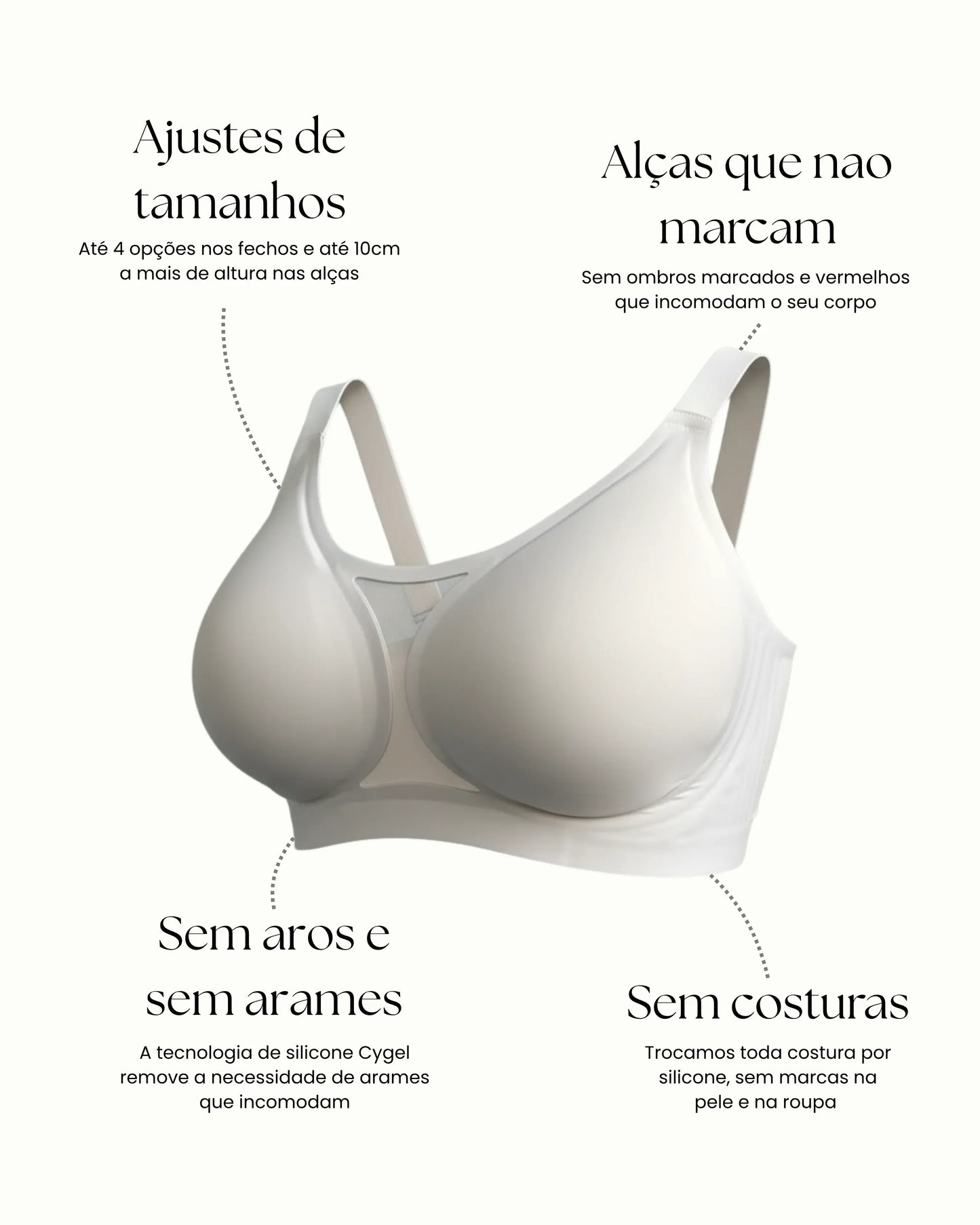 Sutiã Charmy Slus Size - Sustentação sem Aros