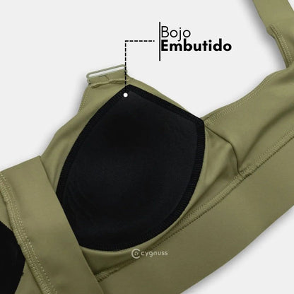 Top Active - com Zíper e Ajustes em Velcro