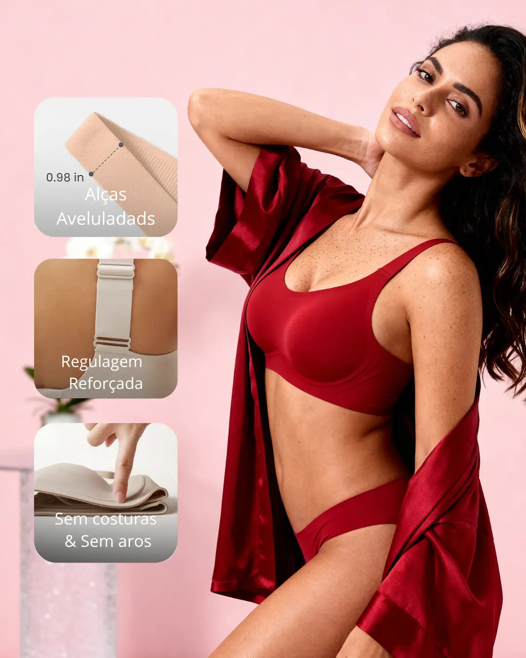 Sutiã Conforto Sremium Slus Size - Conforto e Sustentação